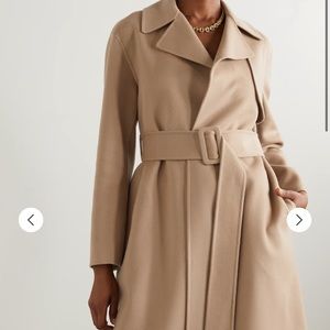 NEW Theory Wrap Cashmere/wool blend coat in camel